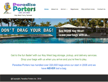 Tablet Screenshot of paradiseporters.com